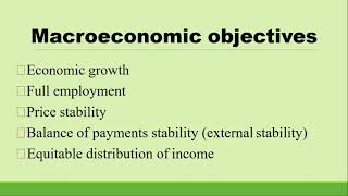 Chapter 10 Measuring the performance of the economy What are the objectives of macroeconomic [upl. by Ramled]