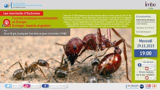 Fourmis exotiques envahissantes en Europe  Ecologie impacts et gestion [upl. by Oine]