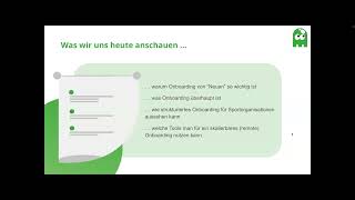 Webinar quotStrukturiertes Onboarding in Sportorganisationenquot [upl. by Diet]