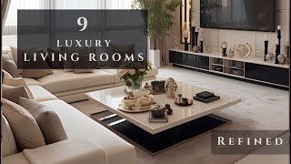 9 Luxury Modern living room interior design ideas [upl. by Ariahs782]