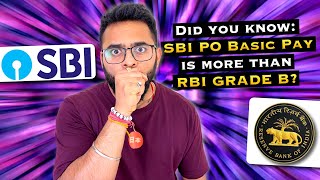 😱Did you know SBI PO Basic Pay is more than RBI GRADE B SBI PO Salary 2024  RBI Grade B Salary [upl. by Freed]