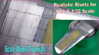 How to Add Realistic Rivet Details to Scale Model Aircraft for 124 amp 132 Scale [upl. by Suoirrad]