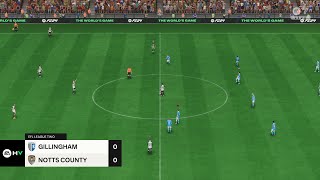 Gillingham vs Notts County 21102023 EFL League Two EA FC 24 PS5 [upl. by Shewmaker848]