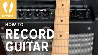 How to record guitar with a Fender Mustang 1 GTX GT V2 or V1 amplifier 2020  PART 1 of 2 [upl. by Mossman]