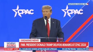 OOPS Trump endorses Biden in confused CPAC speech gone wrong [upl. by Pelaga194]