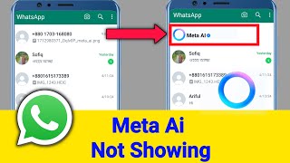 WhatsApp Meta Ai not showing  How to get WhatsApp meta ai New Update 2024 [upl. by Analla]