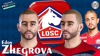 Edon Zhegrova Face PES 2021 LOSC Lille NISZ Gaming  PES 2020  PES Face [upl. by Egdirdle165]