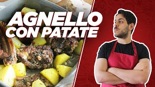 AGNELLO AL FORNO CON LE PATATE  SECONDO SEMPLICE tradizionale di PASQUA [upl. by Bunting]