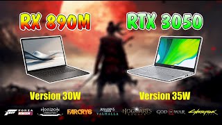 RTX 3050 35W Vs Radeon 890M Ryzen 9 Ai 370HX [upl. by Silvers]