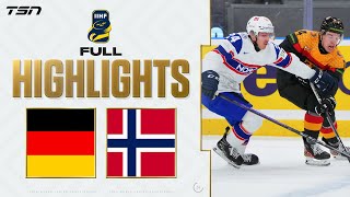 Germany vs Norway FULL HIGHLIGHTS  2024 World Junior Championship Relegation [upl. by Ical]