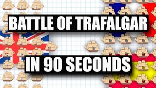 Battle of Trafalgar in 90 Seconds [upl. by Amargo]