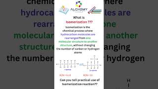 What is Isomerization  Can you tell a practical use of isomerization reaction [upl. by Lehctim]