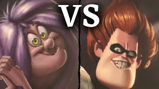 CRAZY HAIR COLOR BATTLE Madam Mim VS Syndrome in Bigger and Badder Disney Villainous Expansion [upl. by Kaila]