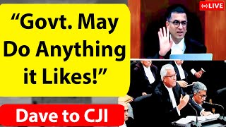 quotGovt May Do Anything it Likesquot Dave Debates with CJI Article 370 Hearing [upl. by Hcurob51]