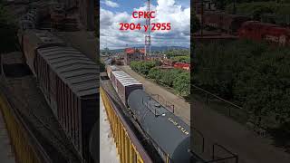 Tren de CPKC maniobrando en Empalme Escobedo Guanajuato [upl. by Ellehcen]