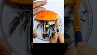 Acrylic scenery Painting for Beginners  StepbyStep Art Tutorial shorts painting [upl. by Kester]