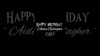 Happy birthday Aiden Gallagheractor  fypシ゚viral edit birthdayumbrellaacademy netflixseries [upl. by Estis473]