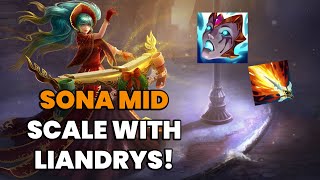 SONA MID Build with NEW MYTHIC in MASTERS S13 League of Legends  Full Gameplay [upl. by Aizahs]