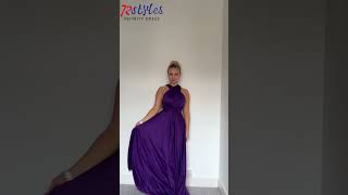 How to wear a convertible infinity dress tutorialsInfinityDresscom [upl. by Siramaj668]