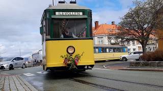 CONSTITUTION DAY TRAM PARADE TRONDHEIM  17052020 [upl. by Enomaj]