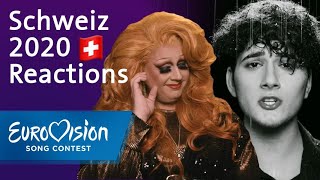 Gjons Tears  quotRépondezmoiquot  Schweiz  Reactions  Eurovision Song Contest  NDR [upl. by Edouard]