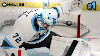 NHL 25 Goalie Be a Pro 1  quotWe Backquot [upl. by Anilecram]