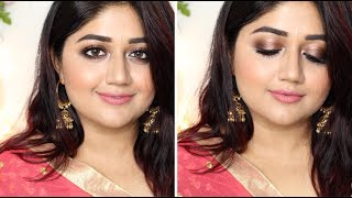 Indian Wedding Guest Makeup with FACES Canada  corallista [upl. by Maddis]