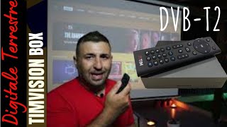 Timvision BOX Il Miglior Decoder NUOVO Digitale Terrestre DVBT2 ANDROID TV SMART [upl. by Nosremaj]