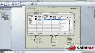 Map SolidWorks Drawing to DWGDXF Layerswmv [upl. by Blasius179]