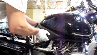 BMW Service  R1100R  R850R Battery Access [upl. by Asyl]