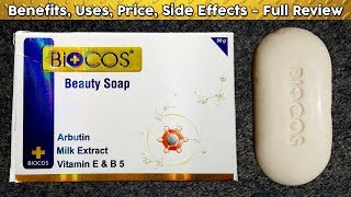 Biocos Beauty Soap Review Benefits Price Side Effects  Soap for black spots freckles whitening [upl. by Sternick]