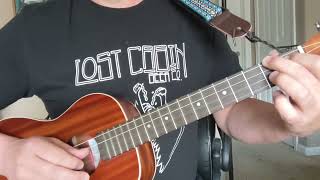 quotNORWEGIAN WOODquot Beatles BARITONE UKULULE LESSON w TABS [upl. by Ysnil]