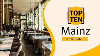 Top 10 Best Restaurants to Visit in Mainz  Germany  English [upl. by Gnuh]