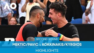 MekticPavic v KokkinakisKyrgios Highlights 2R  Australian Open 2022 [upl. by Vowel459]