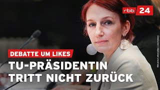 TUPräsidentin Geraldine Rauch lehnt Rücktritt ab [upl. by Eseerahs]