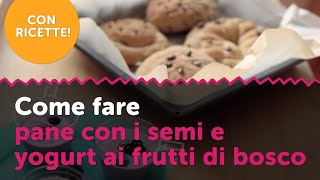 Fare il pane con i semi e lo yogurt ai frutti di bosco con i bambini  Il club dei cuochi segreti [upl. by Seravart934]