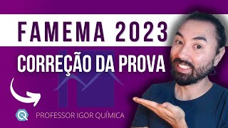 Correção FAMEMA 2023  Química [upl. by Ahnavas]