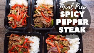 Spicy Pepper Steak Recipe  Meal Prep for the Week Lunch [upl. by Grethel880]