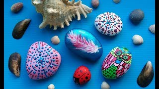 DIY Rock Painting Craft Ideas  Amazing Stone Art For Summer Home Decor [upl. by Ellette]