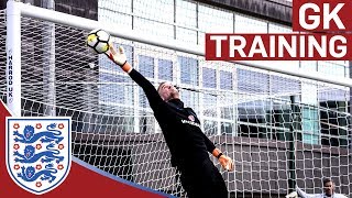 High Intensity Drills for Englands Senior Goalkeepers  Goalkeeper Training [upl. by Grissom]