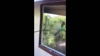 Window Cleaning with Unger Zero Degree squeegee [upl. by Ehpotsirhc935]