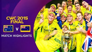 Cricket World Cup 2015 Final Australia v New Zealand  Match Highlights [upl. by Stryker170]