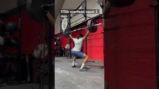 Skill work Over head squat building 175lbs crossfit weightlifting gym fitness [upl. by Miof Mela739]