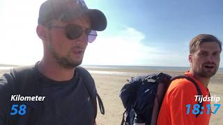 Dodentocht training  Belgische kust afwandelen Van De Panne naar KnokkeHeist [upl. by Charley]