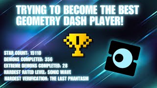 Trying To Become The BEST Geometry Dash Player No Level Requests All Support Is Appreciated [upl. by Redna]