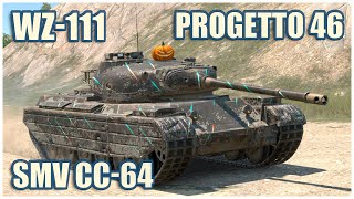 Progetto 46 WZ111 amp SMV CC64 • WoT Blitz Gameplay [upl. by Bakemeier40]