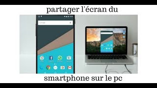 comment partager et afficher son écran smartphone sur son pc [upl. by Arrol565]