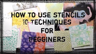 How to use a stencil for Beginners 10 Easy Techniques for Using Stencils  Stencil Tips [upl. by Vivyan870]