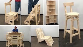 10 Proyectos en Madera Que debes Hacer Alguna Vez  Tutorial de Carpinteria [upl. by Kolk474]