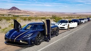 RACING a Koenigsegg in a Lamborghini  FREE FOR ALL SPEED RUN [upl. by Enneles931]